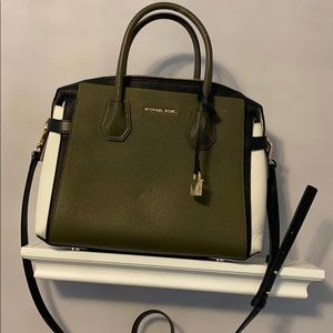 MK green army bag crossbody